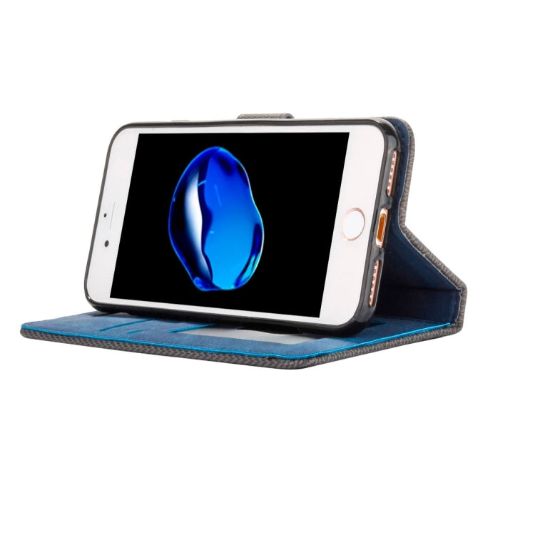 For  iPhone 8 & 7  Business Notebook Style Hit Color Horizontal Flip Leather Case with Holder & Card Slots & Wallet & Photo Frame