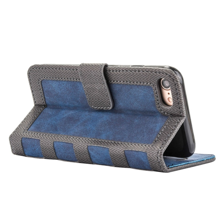 For  iPhone 8 & 7  Business Notebook Style Hit Color Horizontal Flip Leather Case with Holder & Card Slots & Wallet & Photo Frame