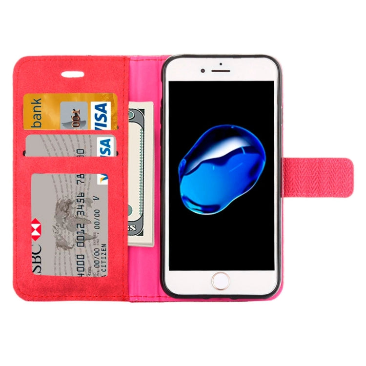 For  iPhone 8 & 7  Business Notebook Style Hit Color Horizontal Flip Leather Case with Holder & Card Slots & Wallet & Photo Frame