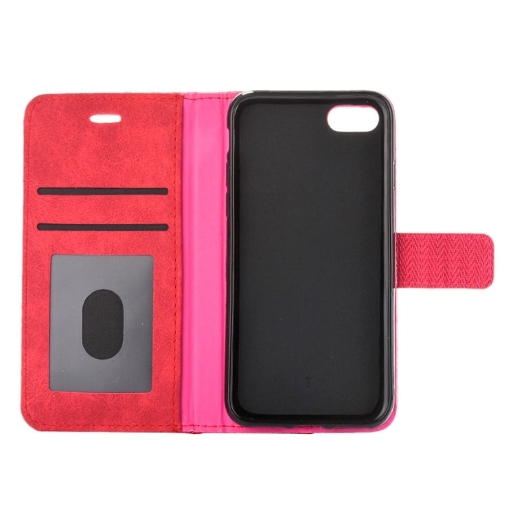 For  iPhone 8 & 7  Business Notebook Style Hit Color Horizontal Flip Leather Case with Holder & Card Slots & Wallet & Photo Frame