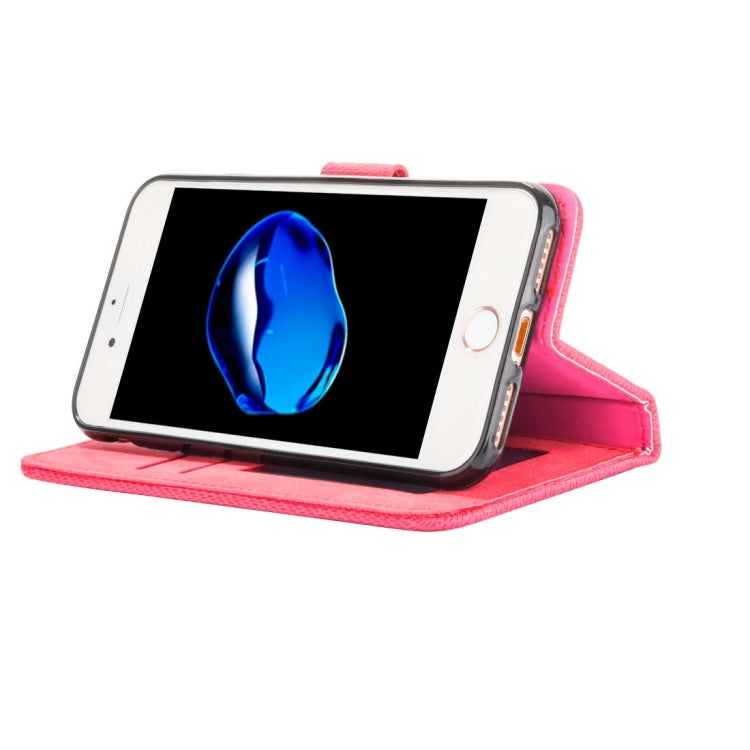 For  iPhone 8 & 7  Business Notebook Style Hit Color Horizontal Flip Leather Case with Holder & Card Slots & Wallet & Photo Frame