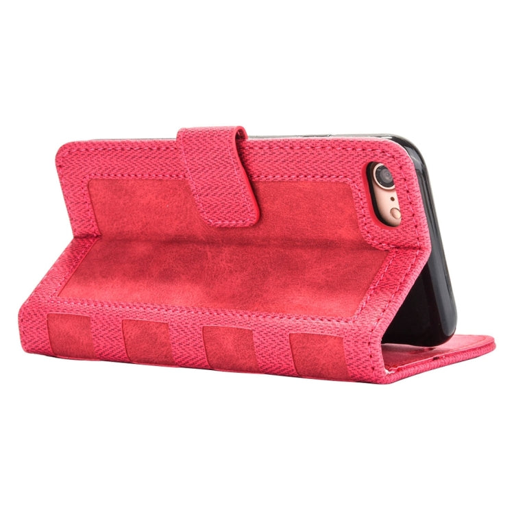 For  iPhone 8 & 7  Business Notebook Style Hit Color Horizontal Flip Leather Case with Holder & Card Slots & Wallet & Photo Frame