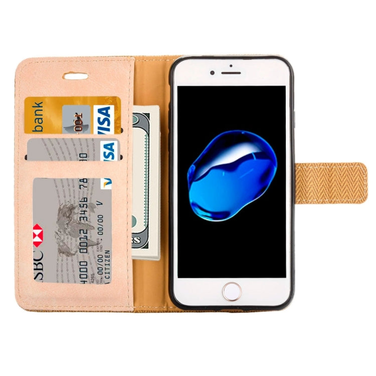 For  iPhone 8 & 7  Business Notebook Style Hit Color Horizontal Flip Leather Case with Holder & Card Slots & Wallet & Photo Frame