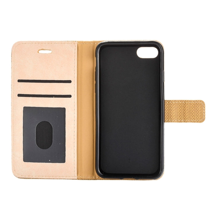 For  iPhone 8 & 7  Business Notebook Style Hit Color Horizontal Flip Leather Case with Holder & Card Slots & Wallet & Photo Frame