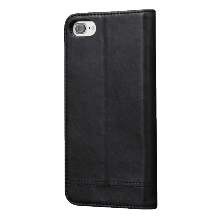 For  iPhone 8 & 7  Retro Crazy Horse Texture Magnetic Adsorption Horizontal Flip Leather Case with Card Slot & Holder & Wallet