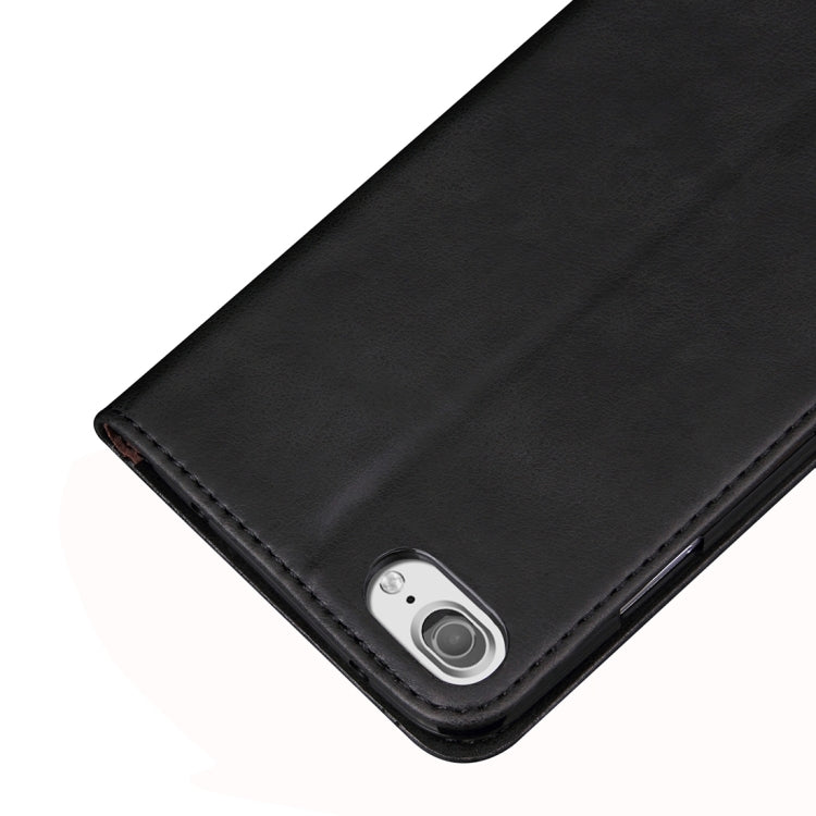 For  iPhone 8 & 7  Retro Crazy Horse Texture Magnetic Adsorption Horizontal Flip Leather Case with Card Slot & Holder & Wallet