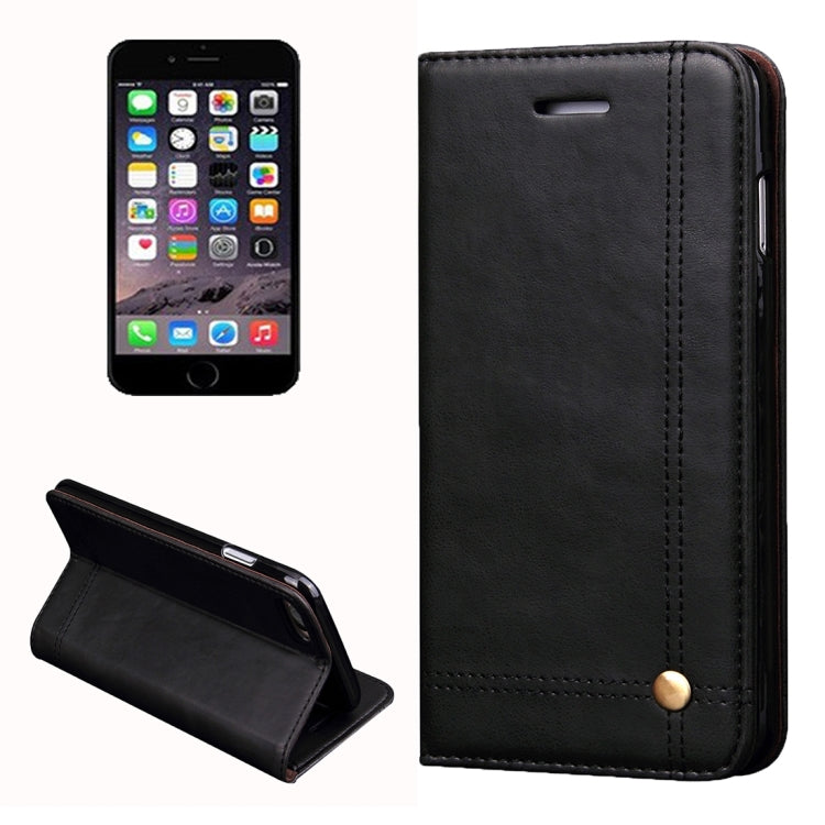 For  iPhone 8 & 7  Retro Crazy Horse Texture Magnetic Adsorption Horizontal Flip Leather Case with Card Slot & Holder & Wallet