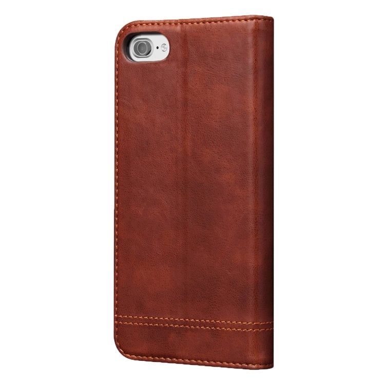 For  iPhone 8 & 7  Retro Crazy Horse Texture Magnetic Adsorption Horizontal Flip Leather Case with Card Slot & Holder & Wallet