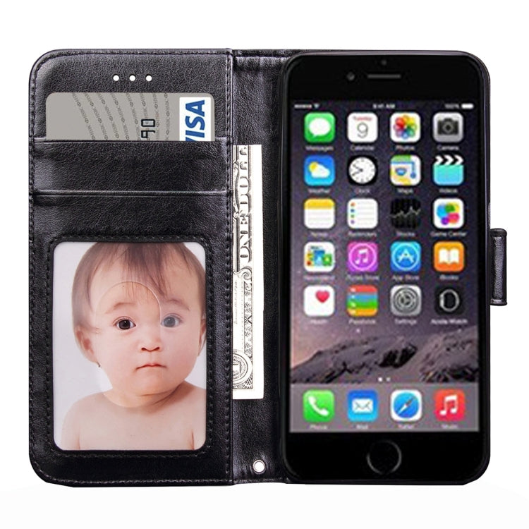 For  iPhone 8 & 7  Knead Skin Texture Splice Horizontal Flip Leather Case with Photo Frame & Card Slot & Holder & Wallet & Lanyard