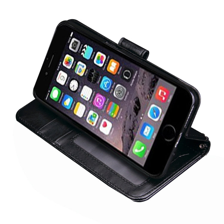 For  iPhone 8 & 7  Knead Skin Texture Splice Horizontal Flip Leather Case with Photo Frame & Card Slot & Holder & Wallet & Lanyard
