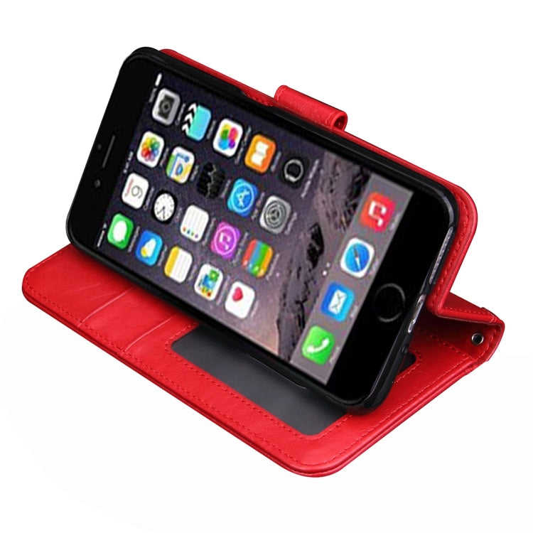 For  iPhone 8 & 7  Knead Skin Texture Splice Horizontal Flip Leather Case with Photo Frame & Card Slot & Holder & Wallet & Lanyard