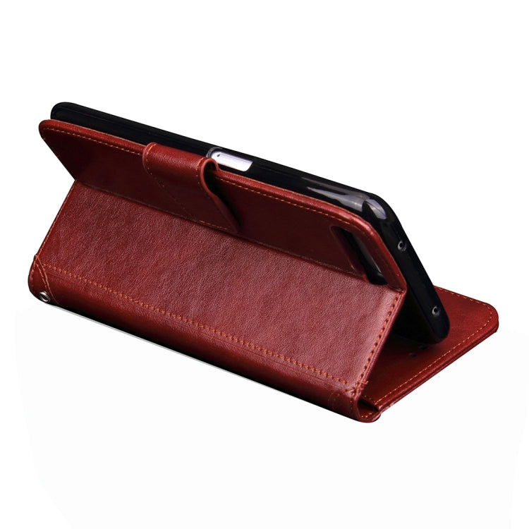 For  iPhone 8 & 7  Knead Skin Texture Splice Horizontal Flip Leather Case with Photo Frame & Card Slot & Holder & Wallet & Lanyard