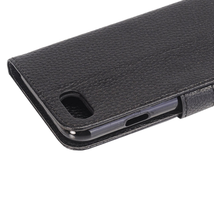 For  iPhone 8 & 7  Lichee Texture Horizontal Flip Leather Case with Holder & Card Slots & Wallet