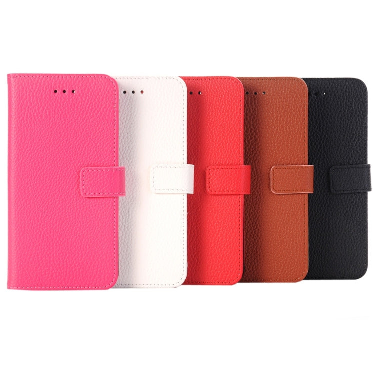 For  iPhone 8 & 7  Lichee Texture Horizontal Flip Leather Case with Holder & Card Slots & Wallet