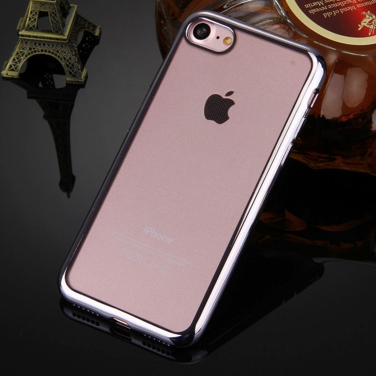 For  iPhone 8 & 7  Electroplating TPU Protective Back Cover Case