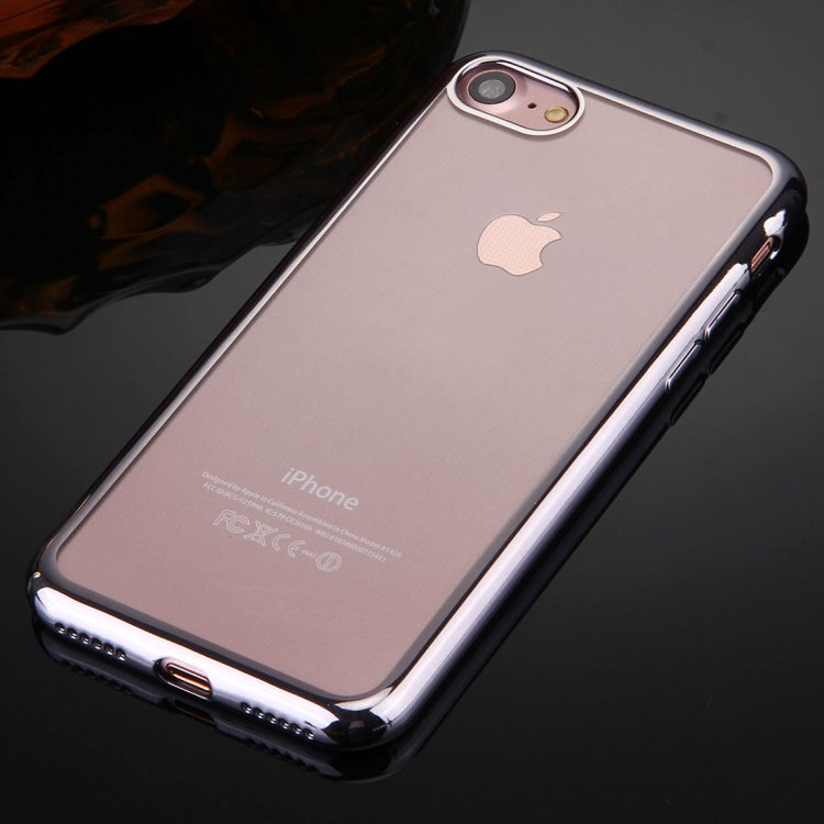 For  iPhone 8 & 7  Electroplating TPU Protective Back Cover Case