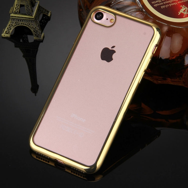 For  iPhone 8 & 7  Electroplating TPU Protective Back Cover Case