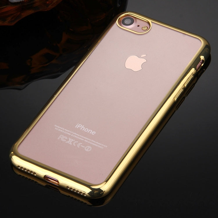 For  iPhone 8 & 7  Electroplating TPU Protective Back Cover Case