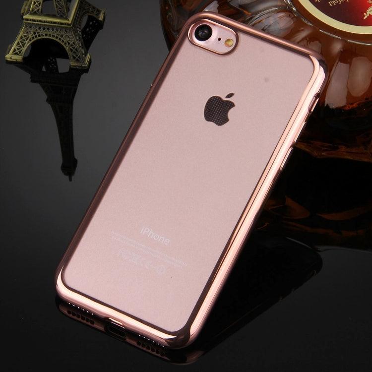 For  iPhone 8 & 7  Electroplating TPU Protective Back Cover Case