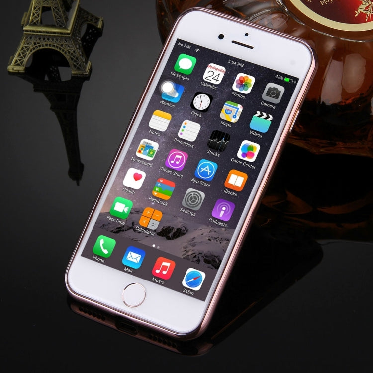 For  iPhone 8 & 7  Electroplating TPU Protective Back Cover Case
