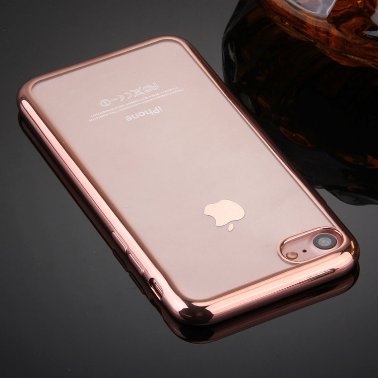 For  iPhone 8 & 7  Electroplating TPU Protective Back Cover Case