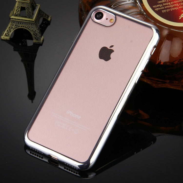 For  iPhone 8 & 7  Electroplating TPU Protective Back Cover Case