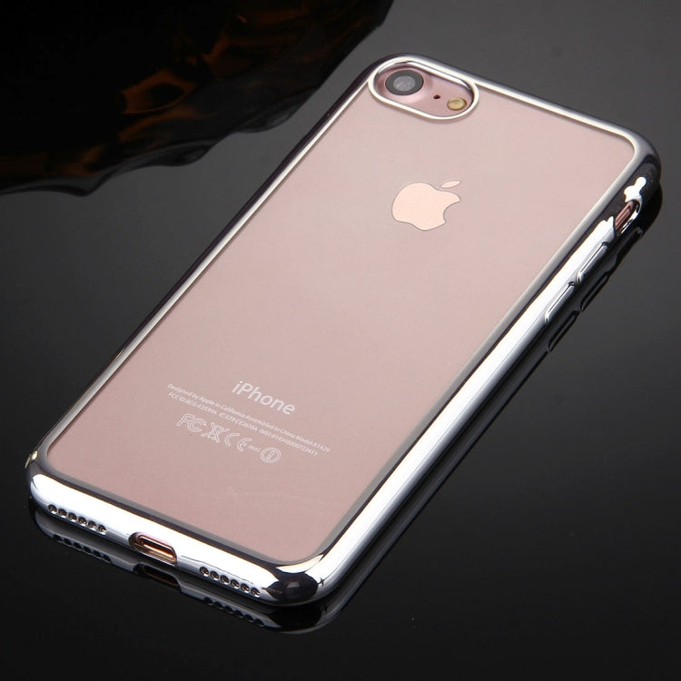 For  iPhone 8 & 7  Electroplating TPU Protective Back Cover Case