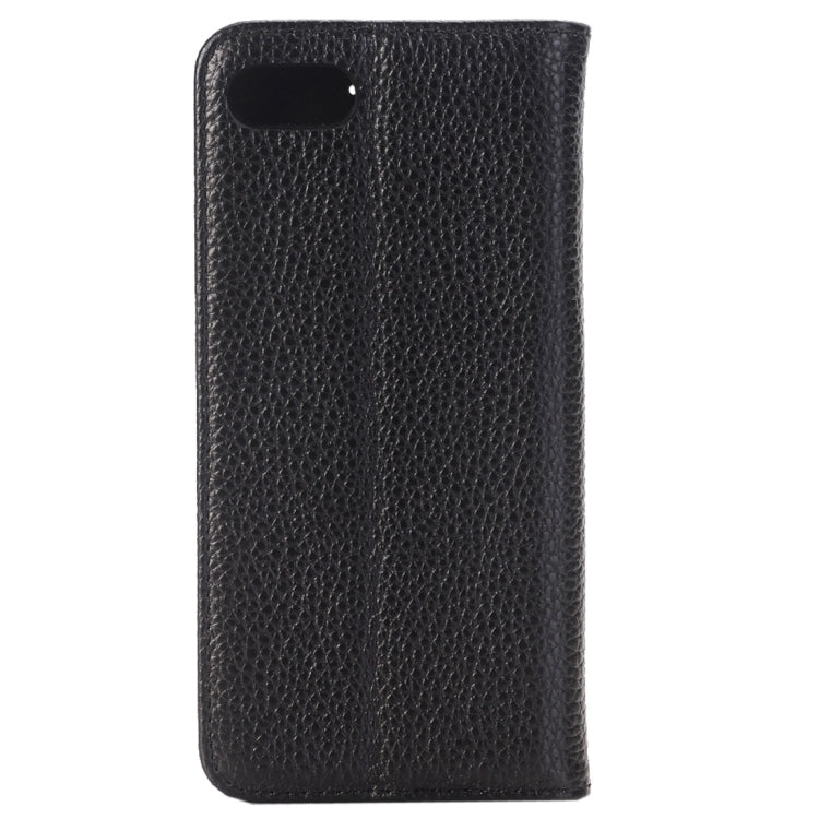 For  iPhone 8 & 7  Lichee Texture Horizontal Flip Genuine Leather Case with Holder & Card Slots & Wallet