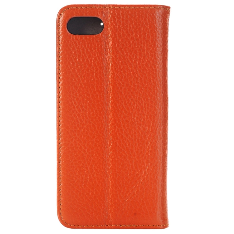 For  iPhone 8 & 7  Lichee Texture Horizontal Flip Genuine Leather Case with Holder & Card Slots & Wallet
