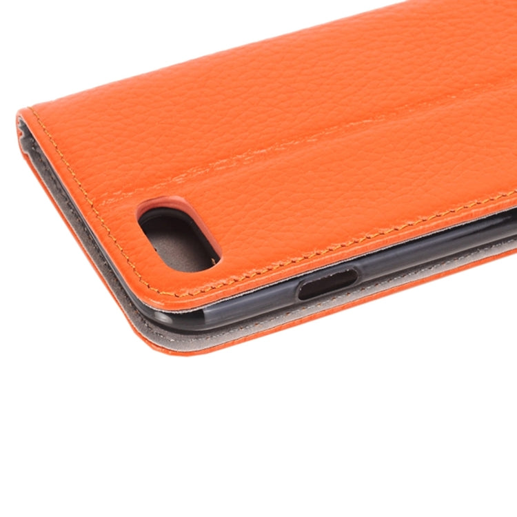 For  iPhone 8 & 7  Lichee Texture Horizontal Flip Genuine Leather Case with Holder & Card Slots & Wallet