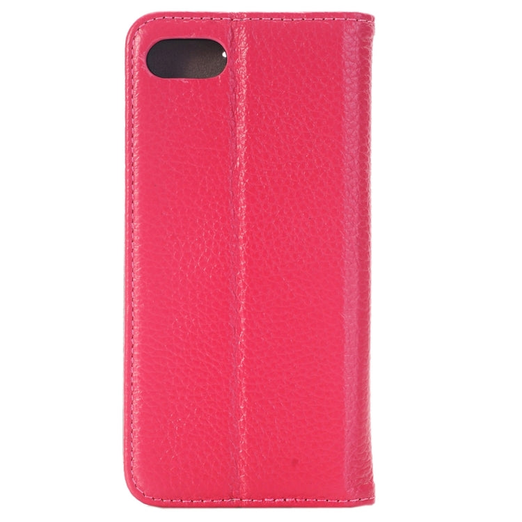 For  iPhone 8 & 7  Lichee Texture Horizontal Flip Genuine Leather Case with Holder & Card Slots & Wallet