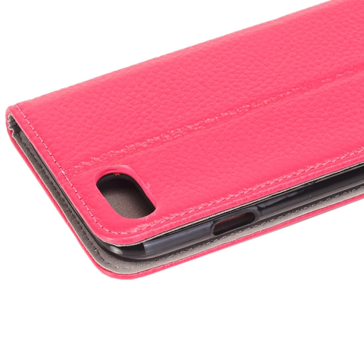 For  iPhone 8 & 7  Lichee Texture Horizontal Flip Genuine Leather Case with Holder & Card Slots & Wallet