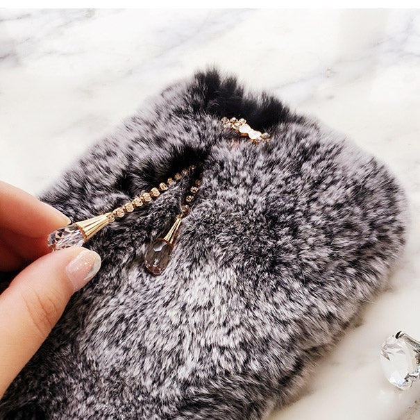 For  iPhone 8 & 7  Rabbit Hair Fur