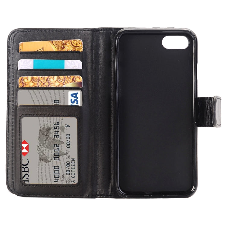 For  iPhone 8 & 7  Wallet Style Crazy Horse Texture  Horizontal Flip Leather Case with Holder & Card Slots & Wallet