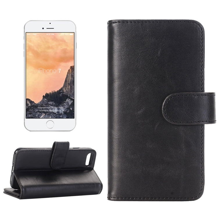 For  iPhone 8 & 7  Wallet Style Crazy Horse Texture  Horizontal Flip Leather Case with Holder & Card Slots & Wallet