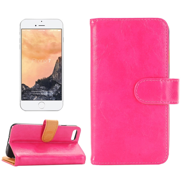 For  iPhone 8 & 7  Wallet Style Crazy Horse Texture  Horizontal Flip Leather Case with Holder & Card Slots & Wallet