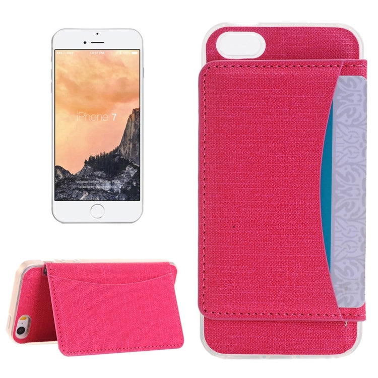 For  iPhone 8 & 7   Flexible Card Slots Leather Case with Holder & Card Slots & Wallet