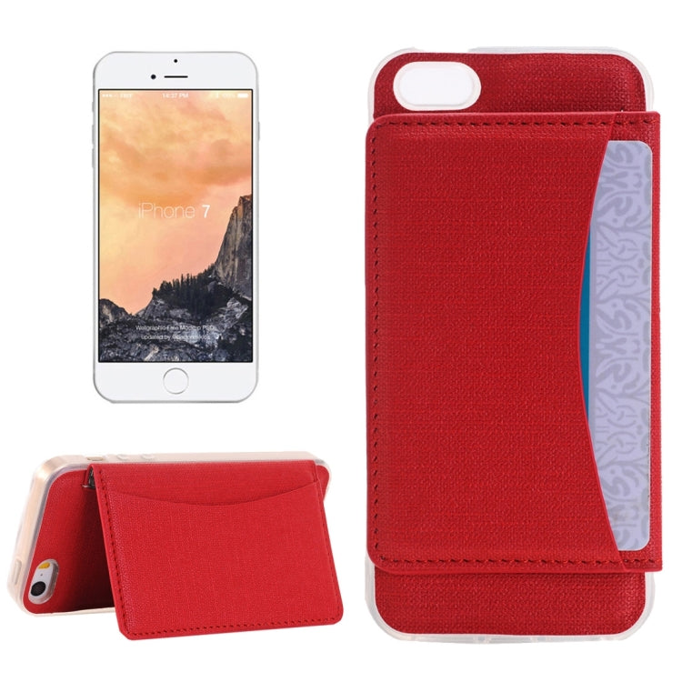 For  iPhone 8 & 7   Flexible Card Slots Leather Case with Holder & Card Slots & Wallet