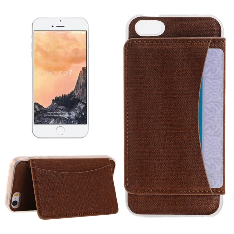 For  iPhone 8 & 7   Flexible Card Slots Leather Case with Holder & Card Slots & Wallet