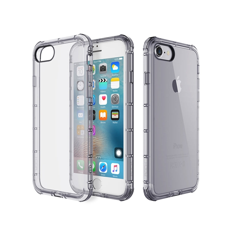 Rock for  iPhone 8 & 7  Fence Series Drop Protection Case Transparent Soft TPU Air Sacs Shockproof Protective Back Case