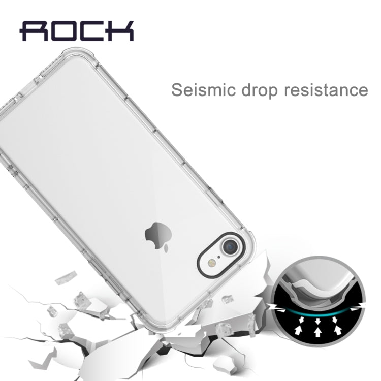 Rock for  iPhone 8 & 7  Fence Series Drop Protection Case Transparent Soft TPU Air Sacs Shockproof Protective Back Case