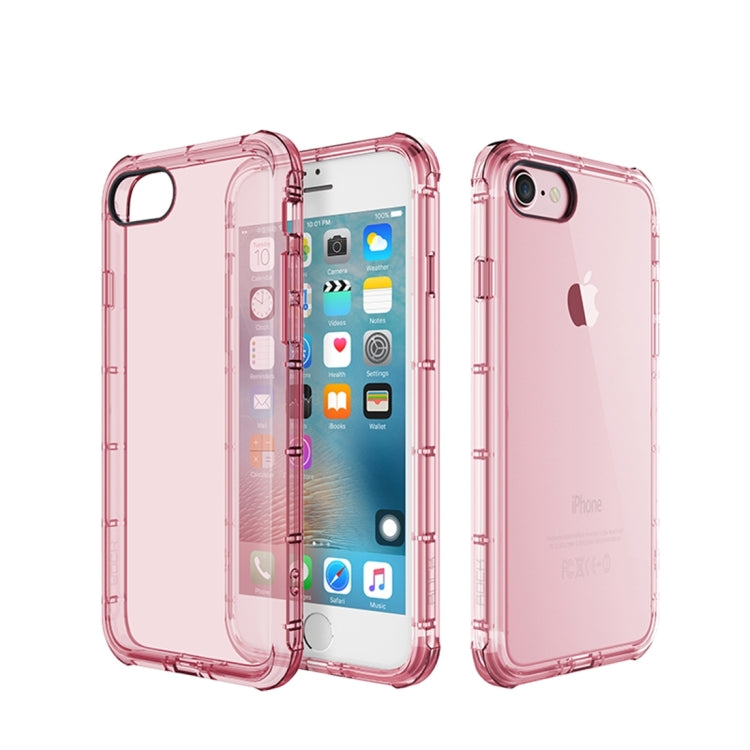 Rock for  iPhone 8 & 7  Fence Series Drop Protection Case Transparent Soft TPU Air Sacs Shockproof Protective Back Case