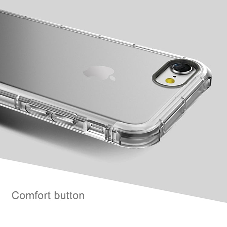Rock for  iPhone 8 & 7  Fence Series Drop Protection Case Transparent Soft TPU Air Sacs Shockproof Protective Back Case