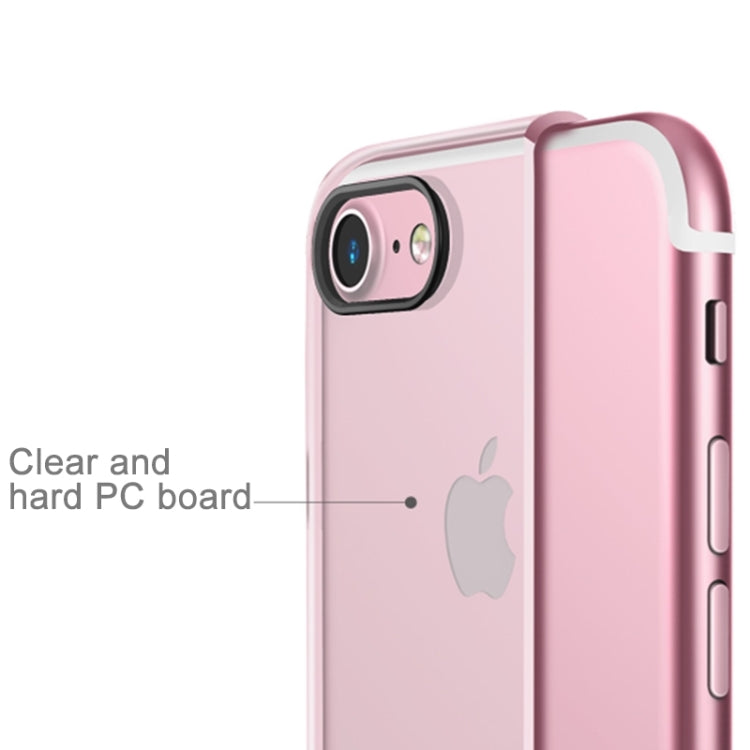 Rock for  iPhone 8 & 7  Pure Series Concise Style Ultrathin Transparent TPU + PC Protective Back Case