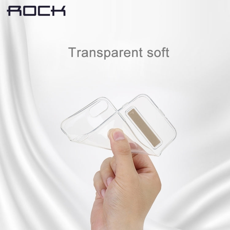 Rock for  iPhone 8 & 7  Transparent Ultrathin Soft TPU Protective Back Case with Holder