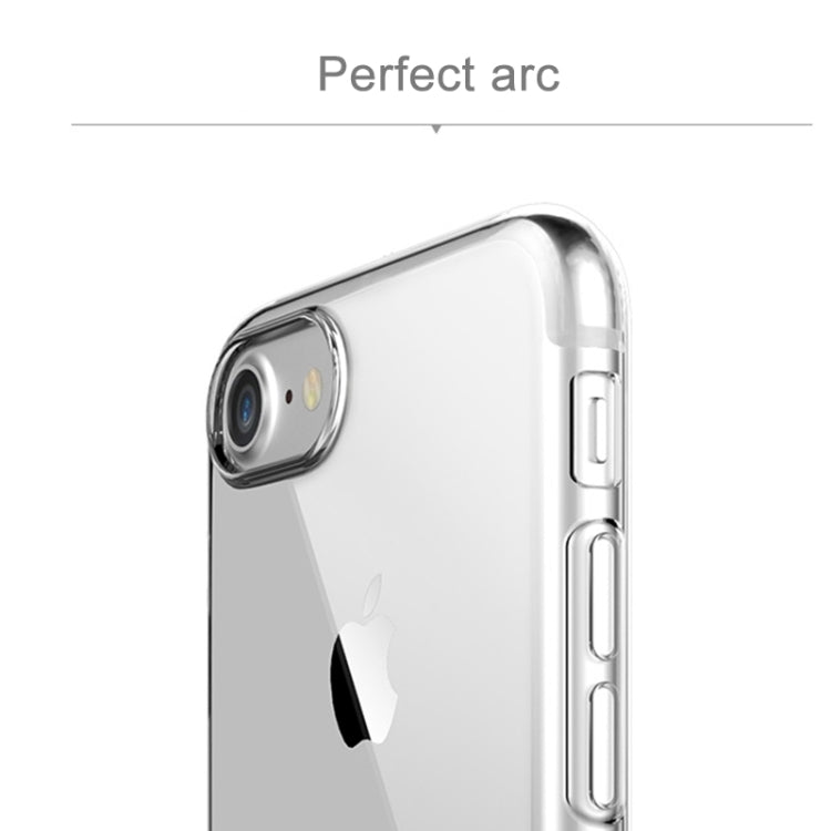 Rock for  iPhone 8 & 7  Transparent Ultrathin Soft TPU Protective Back Case with Holder