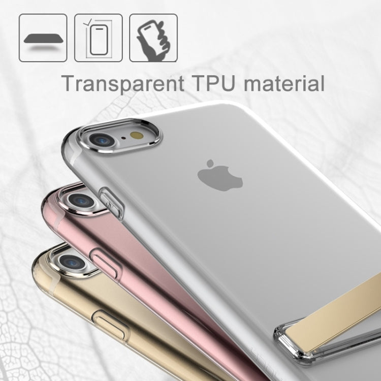 Rock for  iPhone 8 & 7  Transparent Ultrathin Soft TPU Protective Back Case with Holder