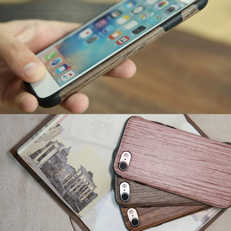 Rock for  iPhone 8 & 7  Natural Series Artistic Wood Grain TPU Protective Back Case