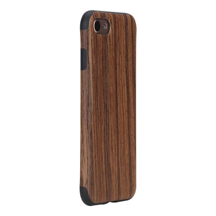 Rock for  iPhone 8 & 7  Natural Series Artistic Wood Grain TPU Protective Back Case