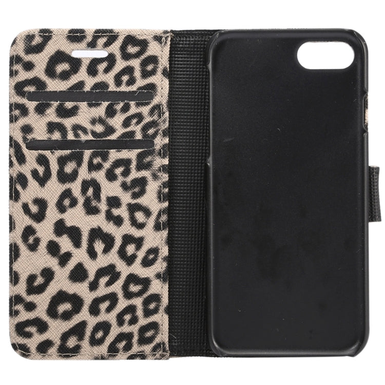 For  iPhone 8 & 7  Leopard Pattern Horizontal Flip Leather Case with Holder & Card Slots & Wallet